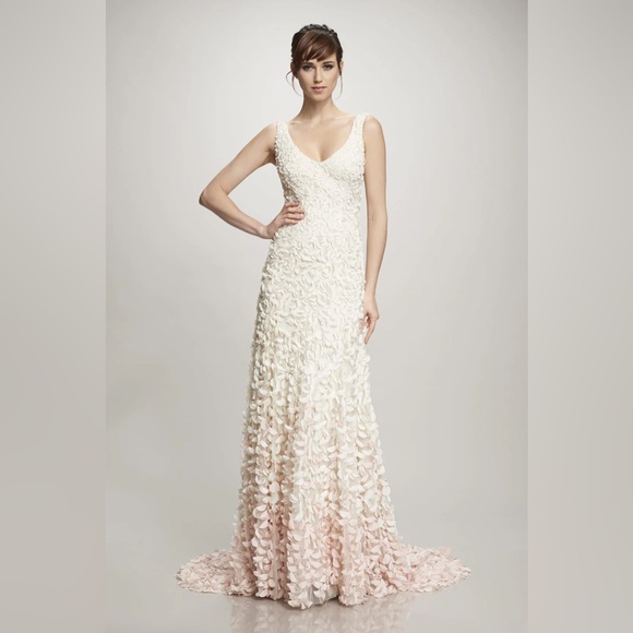 NWT BHLDN Anthropologie Theia Emma Cherry Blossom Wedding Prom Gown 2 NWT $2195 - Picture 5 of 15